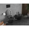 Mexen Lena WC školjka Rimless Tornado s tihući slim daskom, duroplast, crna mat - 30220185T