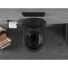 Mexen Lena cuvette wc Rimless Tornado avec abattant slim à descente progressive, duroplast, noir mat - 30220185T