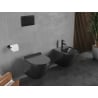 Mexen Lena WC školjka Rimless Tornado s tihući slim daskom, duroplast, crna mat - 30220185T