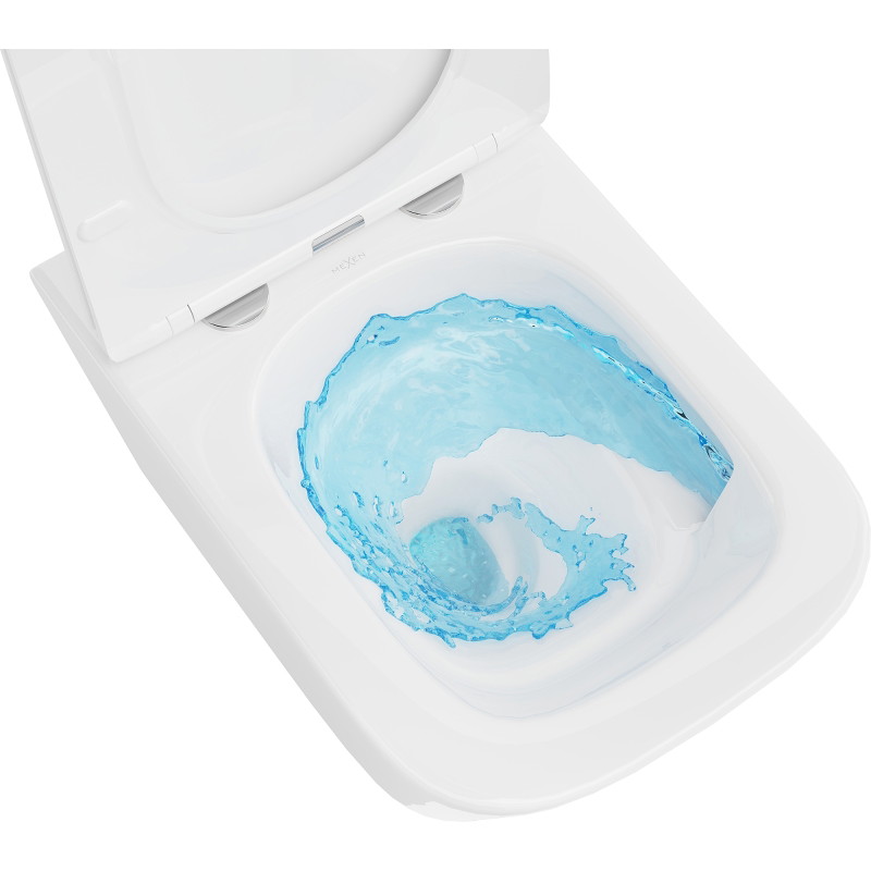 Mexen Teo WC-pott Rimless Tornado, valge läikiv - 3385XX00T
