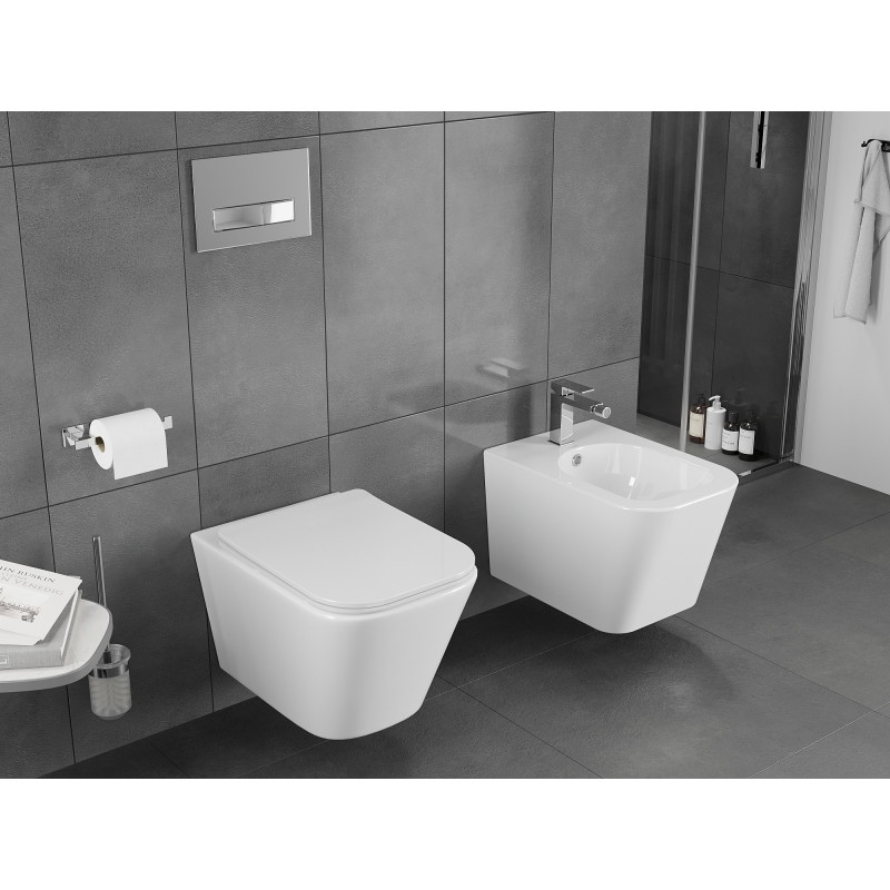 Mexen Teo WC-pott Rimless Tornado, valge läikiv - 3385XX00T