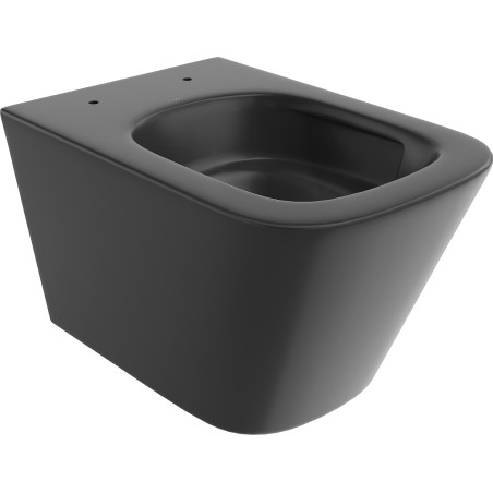 Mexen Teo miska wc Rimless Tornado, czarna mat - 3385XX85T