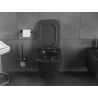 Mexen Teo miska wc Rimless Tornado z deską wolnoopadającą slim, duroplast, czarna mat - 30850685T