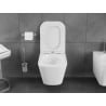 Mexen Teo WC-Schüssel Rimless Tornado mit absenkbarem Slim-Sitz, Duroplast, weiß glänzend - 30850600T