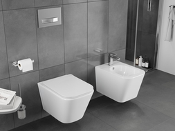 Mexen Teo miska wc Rimless Tornado z deską wolnoopadającą slim, duroplast, biała połysk - 30850600T