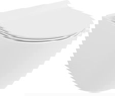 Mexen Carmen WC školjka Rimless Tornado s sedežem s počasnim padcem slim, duroplast, bela sijaj - 30880100T