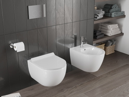 Mexen Carmen WC školjka Rimless Tornado s daske s mehanizmom sporog spuštanja slim, duroplast, bijeli sjaj - 30880100T