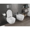 Mexen Carmen WC-pott Rimless Tornado aeglaselt sulguva õhukese istmega, duroplast, valge läikiv - 30880100T