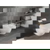 Mexen Carmen wc-pot Rimless Tornado met langzaam sluitende harde zitting, duroplast, glanzend wit - 30880200T