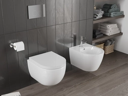 Mexen Carmen cuvette WC Rimless Tornado avec abattant à descente lente, dur, duroplast, blanc brillant - 30880200T