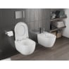 Mexen Carmen miska wc Rimless Tornado z deską wolnoopadającą twarda, duroplast, biała połysk - 30880200T