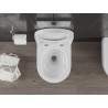 Mexen Carmen WC školjka bez ruba Rimless Tornado s tvrdim, polagano spuštajućim daskom, duroplast, bijeli sjaj - 30880200T