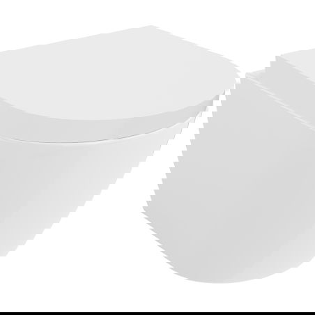Mexen Carmen wc-pot Rimless Tornado met langzaam sluitende harde zitting, duroplast, glanzend wit - 30880200T