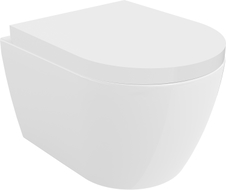 Mexen Carmen Rimless Tornado WC-pott aeglaselt langeva kaanega, kõva duroplast, valge läige - 30880200T