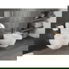 Mexen Carmen cuvette wc Rimless Tornado avec abattant à descente ralentie slim, duroplast, blanc brillant - 30880300T