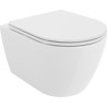 Mexen Carmen WC-pott Rimless Tornado aeglaselt sulguva õhukese, duroplastikust, valge läikiva kaanega - 30880300T
