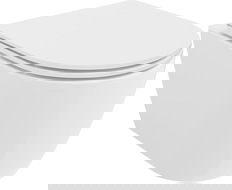 Mexen Carmen WC-Schüssel Rimless Tornado mit Slim-Absenkautomatik-Sitz, Duroplast, Weiß glänzend - 30880300T