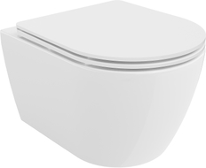 Mexen Carmen WC školjka Rimless Tornado sa slim sjedalom, duroplast, bijeli sjaj - 30880300T