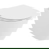 Mexen Carmen wc-pot Rimless Tornado met slank, langzaam sluitend duroplast zitting, witte glans - 30880400T