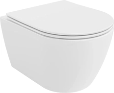 Mexen Carmen cuvette WC sans rebord Tornado avec abattant à descente lente slim, duroplast, blanc brillant - 30880400T