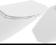 Mexen Carmen wc-kulho Rimless Tornado, jossa hidastuva ohuen ohut duroplast-kansi, kiiltävä valkoinen - 30880400T