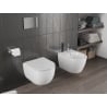 Mexen Carmen cuvette WC sans rebord Tornado avec abattant à descente lente slim, duroplast, blanc brillant - 30880400T