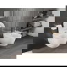 Mexen Carmen wc-pot Rimless Tornado met slank, langzaam sluitend duroplast zitting, witte glans - 30880400T