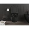 Mexen Carmen Rimless Tornado must matt wc-pott Slim duroplastist aeglaselt laskuva istmega - 30880185T