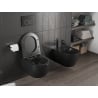 Mexen Carmen WC-Schüssel Rimless Tornado mit Softclose-Slim-Sitz, Duroplast, Schwarz Matt - 30881085T