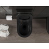 Mexen Carmen riputamiseks Tornado WC-kauss koos aeglaselt sulguva õhukese kaane, duroplast, must matt - 30881085T