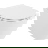 Mexen Carmen WC školjka Rimless z sedežem s počasnim zapiranjem slim, duroplast, bela sijaj - 30880500
