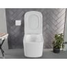 Mexen Vivo WC-Schüssel Rimless Tornado mit Slim-Absenkautomatik-Sitz, Duroplast, Weiß Glanz - 30610200T
