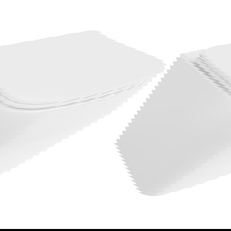 Mexen Riva wc-pot Rimless Tornado met softclose toiletbril slim, duroplast, wit glanzend - 30630200T
