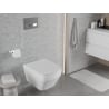 Mexen Riva cuvette WC Rimless Tornado avec abattant à descente progressive slim, duroplast, blanc brillant - 30630200T