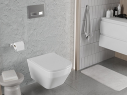Mexen Riva miska wc Rimless Tornado z deską wolnoopadającą slim, duroplast, biała połysk - 30630200T