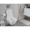 Mexen Riva cuvette WC Rimless Tornado avec abattant à descente progressive slim, duroplast, blanc brillant - 30630200T