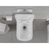 Mexen Riva Rimless Tornado Toilet Bowl with Soft-Close Slim Seat, Duroplast, Glossy White - 30630200T
