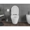 Mexen Rico miska wc Rimless Tornado z deską wolnoopadającą slim, duroplast, biała połysk - 30720100T