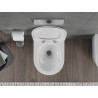 Mexen Rico WC-pott Rimless Tornado aeglaselt langeva Slim duroplastist kaanega, valge läikiv - 30720100T