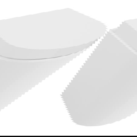 Mexen Rico WC-pot Rimless Tornado met langzaam sluitende harde zitting, duroplast, glanzend wit - 30720200T
