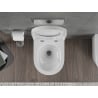 Mexen Rico miska wc Rimless Tornado z deską wolnoopadającą twarda, duroplast, biała połysk - 30720200T
