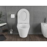 Mexen Rico wc-pott Rimless Tornado koos aeglaselt sulguva slim kaanega, duroplast, valge läikiv - 30720500T