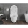 Mexen Rico WC-Schüssel Rimless Tornado mit langsam schließendem Slim-Sitz, Duroplast, weiß glänzend - 30720500T