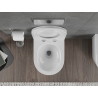 Mexen Rico wc-pott Rimless Tornado koos aeglaselt sulguva slim kaanega, duroplast, valge läikiv - 30720500T