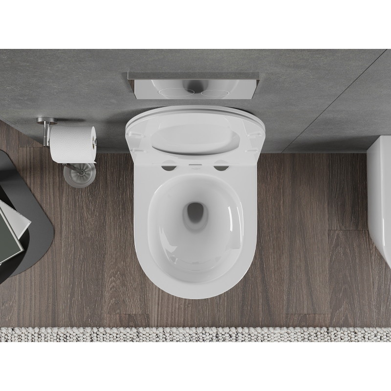 Mexen Rico miska wc Rimless Tornado, biała połysk - 3372XX00T