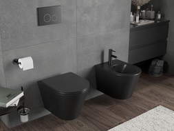 Mexen Rico Rimless Tornado WC Bowl, Matte Black - 3372XX85T