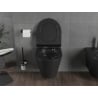 Mexen Rico miska wc Rimless Tornado z deską wolnoopadającą slim, duroplast, czarna mat - 30720185T