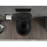 Mexen Rico miska wc Rimless Tornado z deską wolnoopadającą slim, duroplast, czarna mat - 30720185T