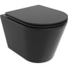 Mexen Rico WC-Schüssel Rimless Tornado mit Soft-Close-Slim-Sitz, Duroplast, Schwarz Matt - 30721085T