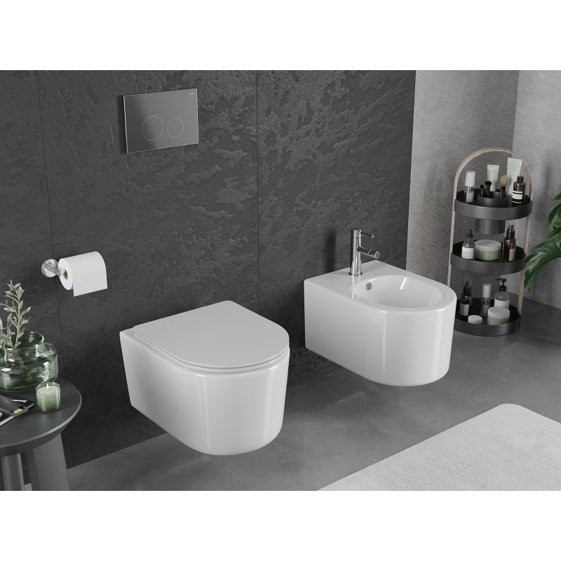 Mexen Sofia miska wc Rimless Tornado, biała połysk - 3354XX00T
